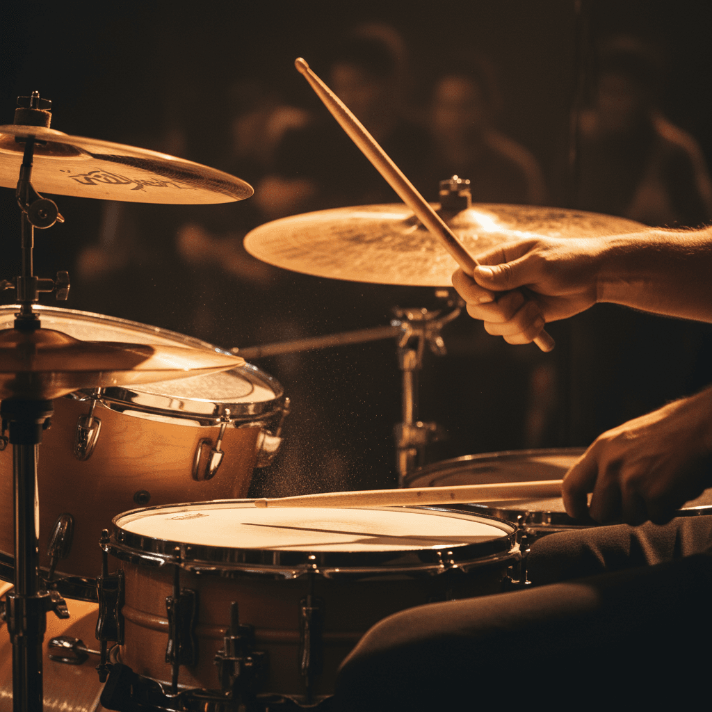 Expert hand technique during live performance